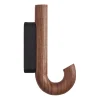 Gejst Koukut & Vaateripustimet^Hook koukku mini 13,3 cm, Saksanpähkinä-musta