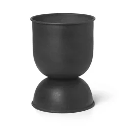 Ferm Living Ruukut^Hourglass ruukku extra small Ø21 cm, Musta-tummanharmaa