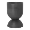 Ferm Living Ruukut^Hourglass ruukku, medium Ø40 cm, Musta-tummanharmaa