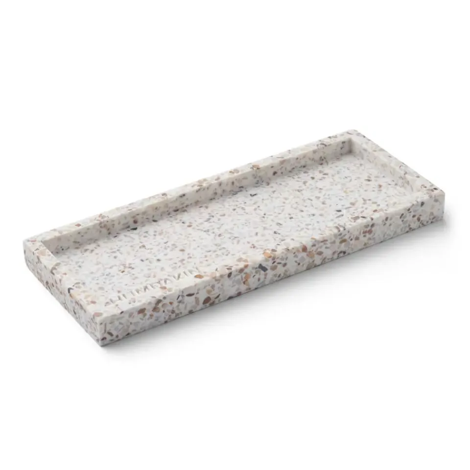 Humdakin Kodinsisustusta Ja Yksityiskohtia|Koristetarjottimet^Terrazzo -tarjotin 10 x 25 cm, White-brown