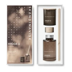 Skandinavisk Tuoksukynttilät & Tuoksutikut^HYGGE tuoksukynttilä & tuoksutikut, 65 g + 100 ml