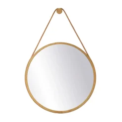 FDB Møbler Seinäpeilit^I3 Mossø seinäpeili, Oak nature lacquered Ø60 cm