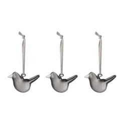 Iittala Pääsiäiskoristeet^lasilintu, Harmaa, 3-pack
