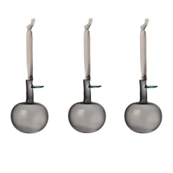 Iittala Joulukoristeet|Pääsiäiskoristeet^lasiomena Ø6 cm 3-pack, Harmaa