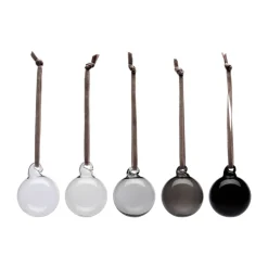 Iittala Joulukoristeet^lasipallo Ø4 cm, 5-pack, Harmaa