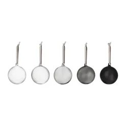 Iittala Joulukoristeet^lasipallo Ø8 cm 5-pack, Harmaa
