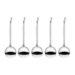 Iittala Joulukoristeet^lasipallo Ø4 cm, 5-pack, Hopea