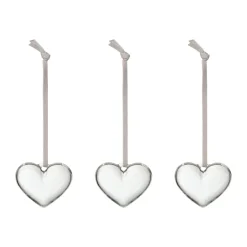 Iittala Pääsiäiskoristeet^lasisydän, Kirkas, 5 cm, 3-pack
