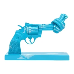 Non Violence Kodinsisustusta Ja Yksityiskohtia^Imagine koriste 30 cm, Sinivalkoinen