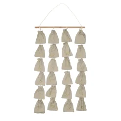 Scandi Living Joulukoristeet^Joyful adventtikalenteri 75 cm, Beigen