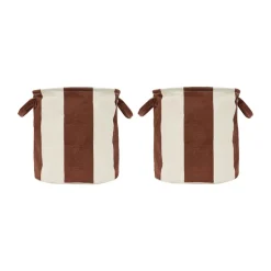 OYOY Säilytyskorit^Kara säilytyskori medium Ø32x32 cm 2-pack., Muskottipähkinä