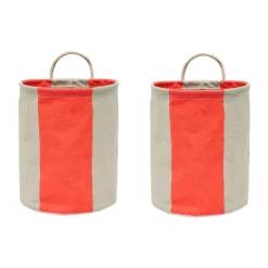 OYOY Säilytyskorit^Kara säilytyskori small Ø18x22 cm 2-pack, Cherry Red