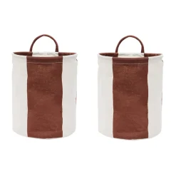 OYOY Säilytyskorit^Kara säilytyskori small Ø18x22 cm 2-pack, Muskottipähkinä