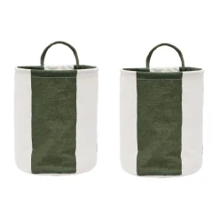 OYOY Säilytyskorit^Kara säilytyskori small Ø18x22 cm 2-pack, Dark Green
