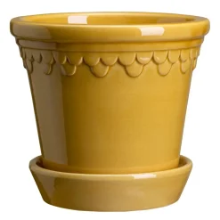 Bergs Potter Ruukut^Københavner ruukku lasitettu Ø18 cm, Keltainen