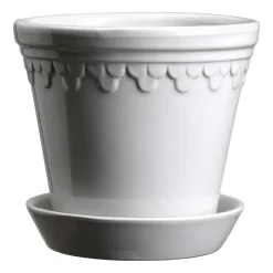 Bergs Potter Ruukut^Københavner ruukku lasitettu Ø14 cm, Mineral White