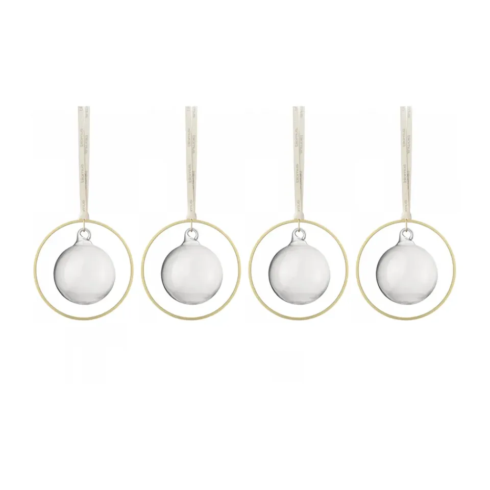 Blomus Joulukoristeet^KITAI joulukuusenpallo 8,5 cm 4-pakkaus, Clear