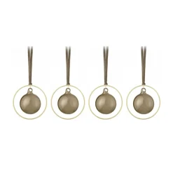 Blomus Joulukoristeet^KITAI joulukuusenpallo 8,5 cm 4-pakkaus, Coffee