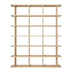 Ferm Living Hyllyt & Hyllyjärjestelmät^Kona kirjahylly 3x6, Natural