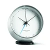 Georg Jensen Pöytäkellot^Koppel pöytäkello Ø 10 cm, valkoinen-ruostumaton teräs
