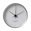 Georg Jensen Seinäkellot^Koppel seinäkello valkoinen-ruostumaton teräs, Ø 10 cm
