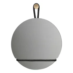 Design House Stockholm Pyöreät Peilit|Seinäpeilit^Lasso peili pyöreä, Kirkas-musta