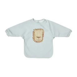 OYOY Lastenhuoneen Sisustus|Lastenhuoneen Sisustus^Lobo Lion ruokalappu hihoilla, Ice blue