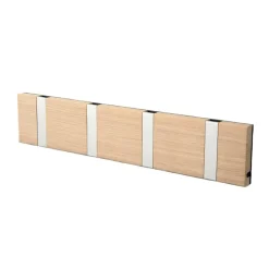LoCa Vaatelineet & Henkarit^Knax vaatenaulakko 40 cm, kyllästetty tammi-harmaa