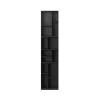 Montana Hyllyt & Hyllyjärjestelmät^Loom kirjahylly, Black 05, sis. 3 cm kanta