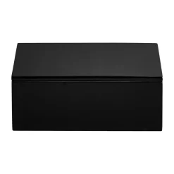 Mojoo Laatikot & Rasiat^Lux lakkattu säilytyslaatikko 19x19x7 cm, Black