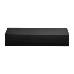Mojoo Laatikot & Rasiat^Lux-lakattu säilytyslaatikko 38x19x7 cm, Black