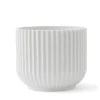 Lyngby Porcelæn Ruukut^Lyngby kukkaruukku valkoinen, Ø14,5 cm