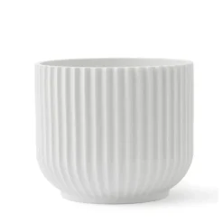 Lyngby Porcelæn Ruukut^Lyngby kukkaruukku valkoinen, Ø14,5 cm