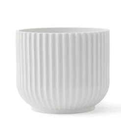 Lyngby Porcelæn Ruukut^Lyngby kukkaruukku valkoinen, Ø18,9 cm