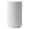 Lyngby Porcelæn Maljakot^Lyngby maljakko valkoinen matta, 25 cm