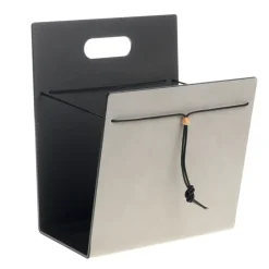 LIND DNA Lehtitelineet^Magazine Holder Nupo, M, Light grey-anthracite