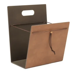 LIND DNA Lehtitelineet^Magazine Holder Nupo, M, Nature-bronze