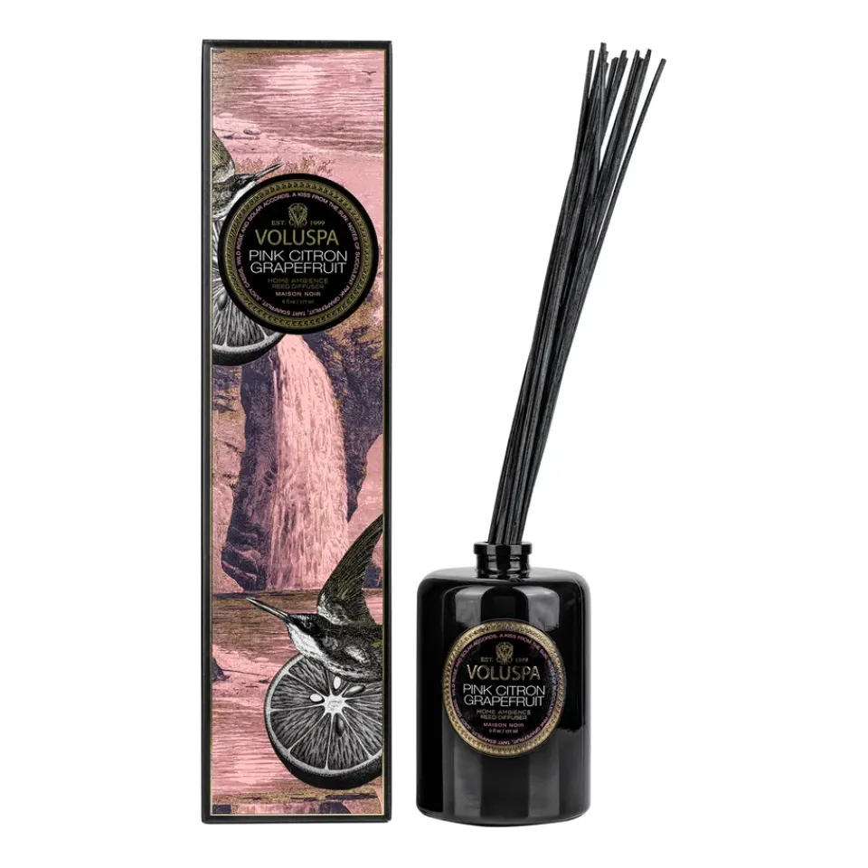 Voluspa Tuoksukynttilät & Tuoksutikut^Maison Noir tuoksutikut 177 ml, Pink Citron Grapefruit