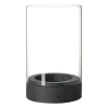 Villeroy & Boch Kynttilälyhdyt & Kynttilävadit^Manufacture Rock Home Hurricane -kynttilälyhty L, Musta