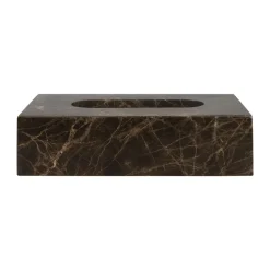 Mette Ditmer Säilytyskorit^Marble nenäliinalaatikko 14x25,5 cm, Ruskea