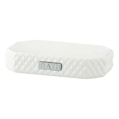 Lene Bjerre Saippua-Annostelijat & Saippuakupit^Marion saippuakuppi 13,5x9 cm, White-Silver