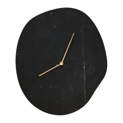 Ferm Living Seinäkellot^Melt seinäkello 28 x 33 cm, Black marble