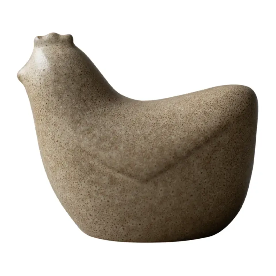 DBKD Pääsiäiskoristeet^Mini hens 8 cm, Beige