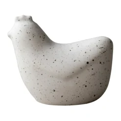 DBKD Pääsiäiskoristeet^Mini hens 8 cm, White dot