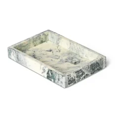 Ferm Living Kodinsisustusta Ja Yksityiskohtia|Koristetarjottimet^Mist koristetarjotin 10x15 cm, Emerald-off white