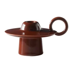 &Tradition Kynttilälyhdyt & Kynttilävadit^Momento JH39 -kynttilänjalka, Red Brown