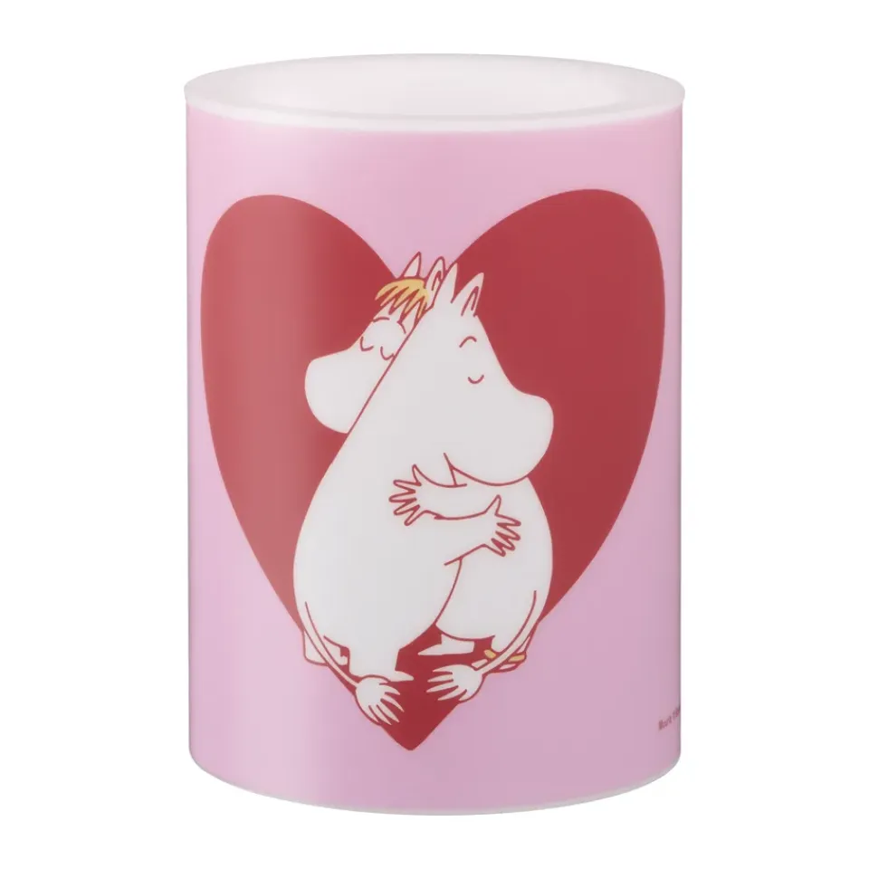 Muurla Led-Kynttilät^Moomin LED-pöytäkynttilä 10 cm, Sydän