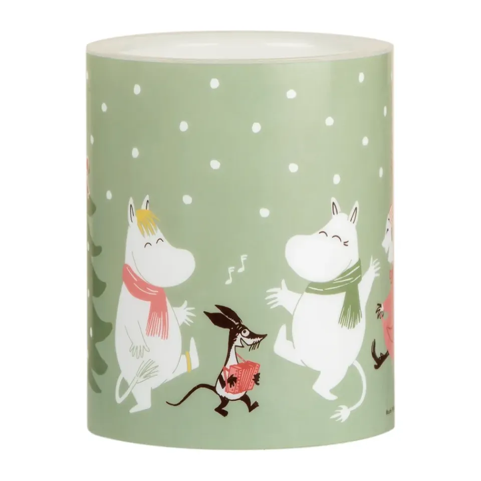 Muurla Led-Kynttilät^Moomin LED-pöytäkynttilä 12,5 cm, Festive spirits