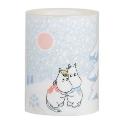 Muurla Led-Kynttilät^Moomin LED-pöytäkynttilä 10 cm, Let it snow