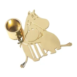 Pluto Design Kynttilälyhdyt & Kynttilävadit^Moomin Love kynttelikkö, Kulta